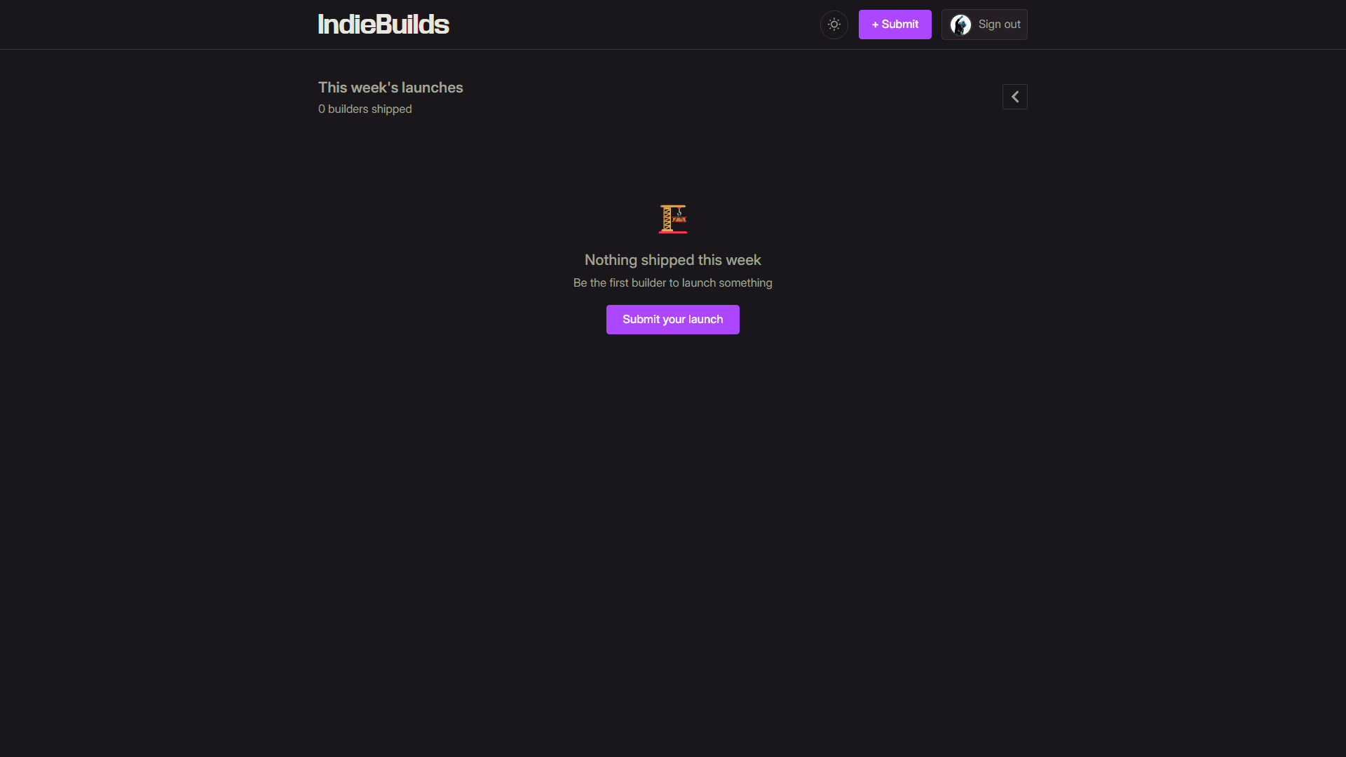 IndieBuilds project screenshot